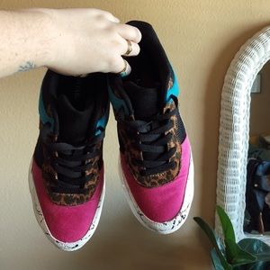 Leopard chunky sneaks